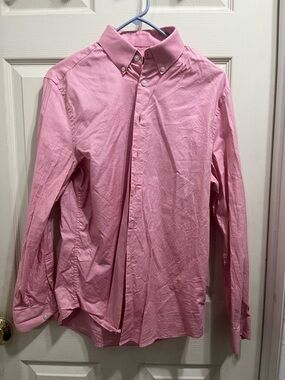 Express Men's Button-Down Dress Shirt in Pink